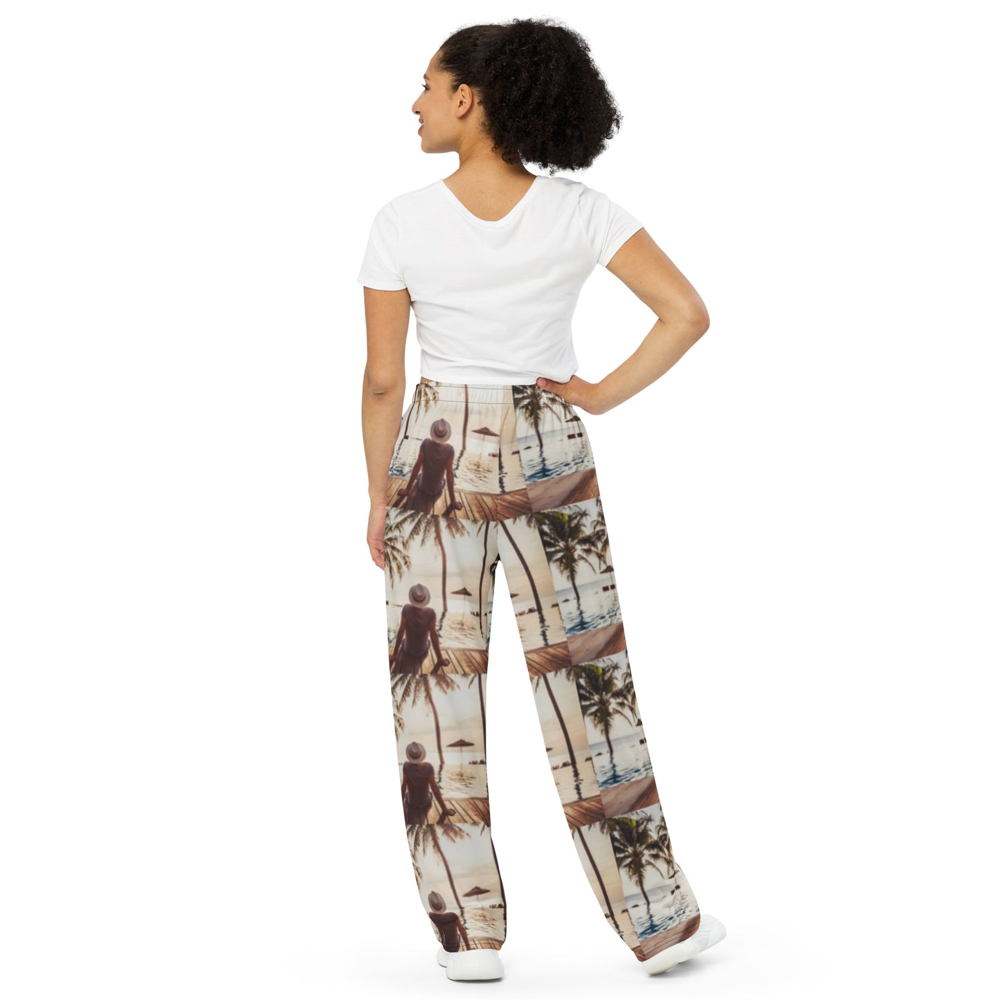 Beach Weather All-over Print Unisex Wide-Leg Pants